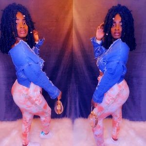 Tube summer joggers set